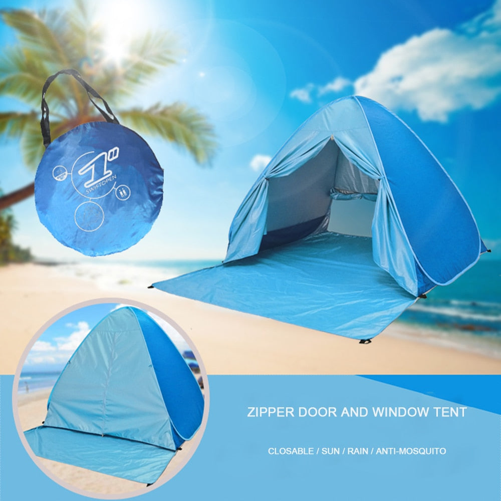 2-5 Persons Pop Up Automatic Open Tent Family Ultralight Folding Tent Tourist Fish Camping Anti-UV