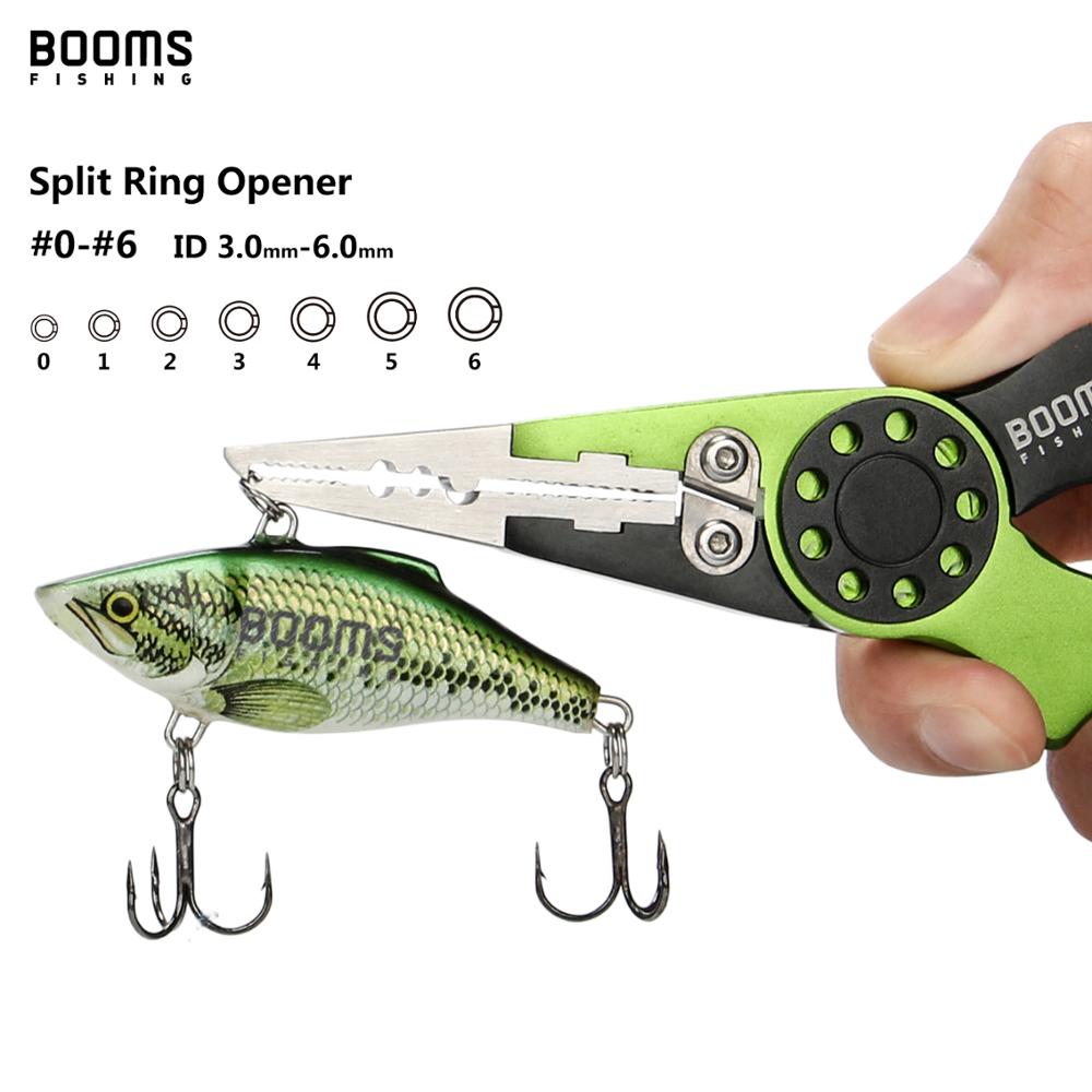Booms Fishing X02 Aluminum alloy Fishing Pliers Split Ring Cutters Hooks Remover Tool with Retractable Lanyard and Sheath Tackle
