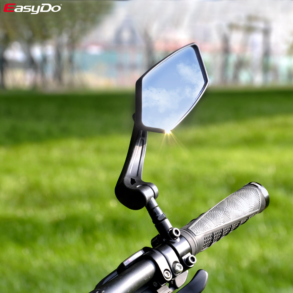 EasyDo Bicycle Rear View Mirror Bike Cycling Wide Range Back Sight Reflector Adjustable Left Right