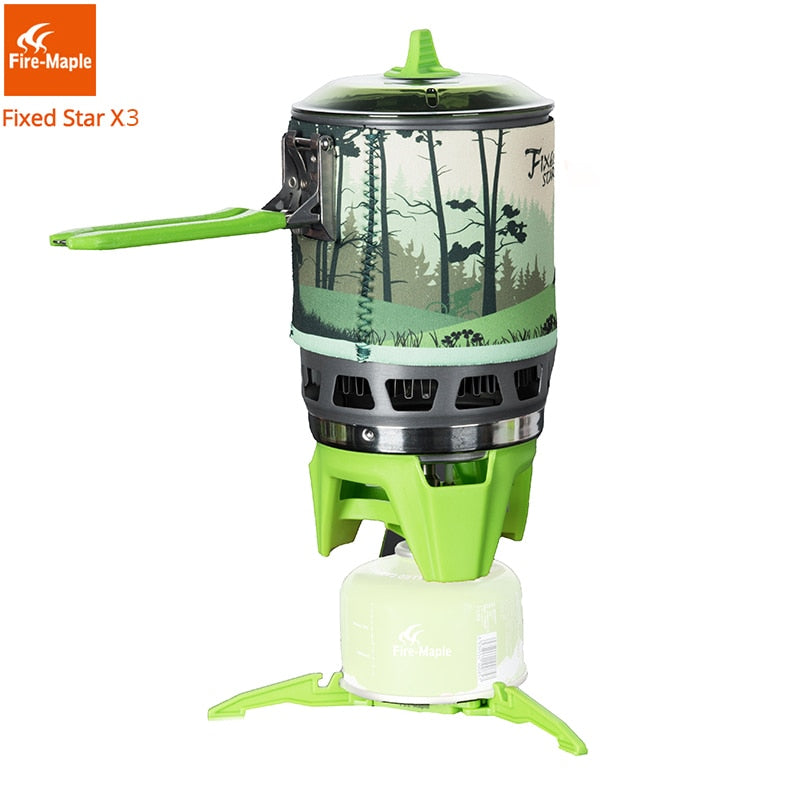 Fire Maple Camping Gas Burners Outdoor Backpacking Cooking System 2200W 0.8L 600g With piezo