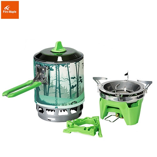 Fire Maple Camping Gas Burners Outdoor Backpacking Cooking System 2200W 0.8L 600g With piezo