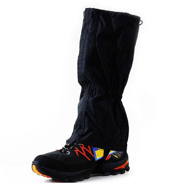 1 Pair Black Waterproof Outdoor Hiking Walking Climbing Hunting Snow Legging Gaiters