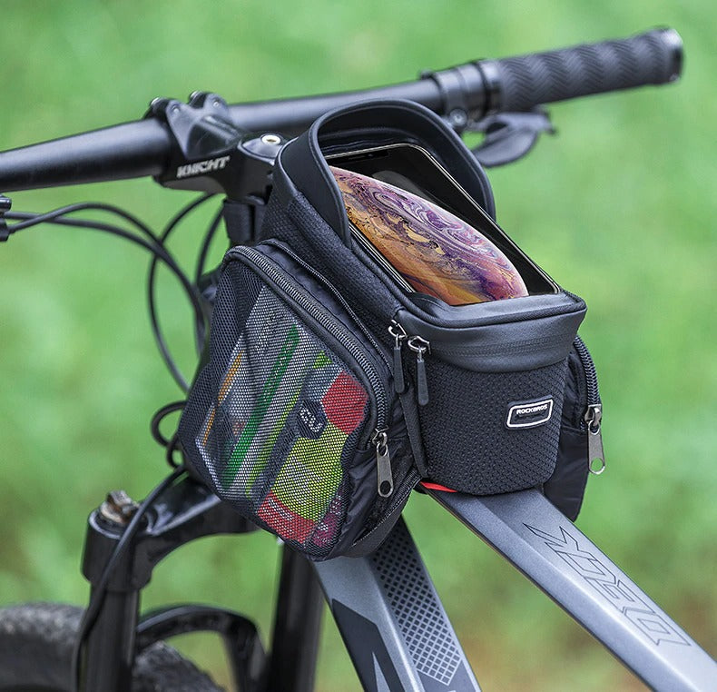 Bicycle Frame Bag Cycling Touch Screen Cycling Bag Top Front Tube