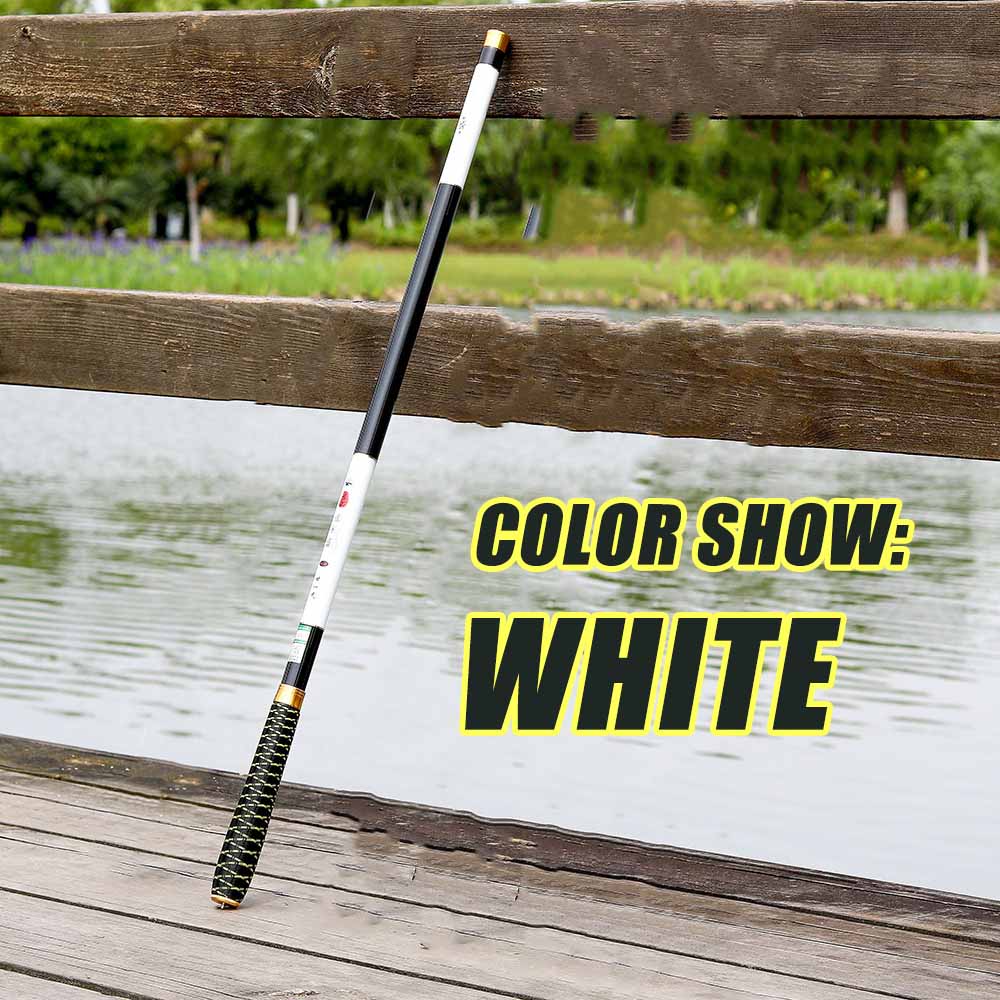 Carp Fishing Rod Feeder Hard FRP Carbon Fiber Portable Durable Ultra Light Telescopic Travel Pole