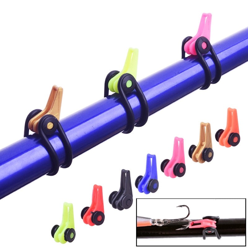 10set/lot Fishing Hook Plastic Secure Keeper Holder Lure Jig Hooks Accessories