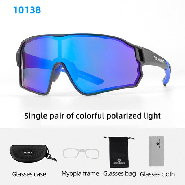 ROCKBROS Cycling Glasses Polarized Sport Bike UV400 Bike Glasses Goggles Running Sunglasses
