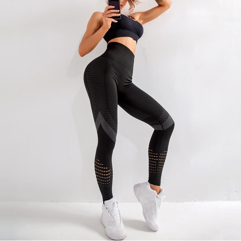 High Waist Fitness Gym Leggings Women Seamless Energy Tights Workout Running Activewear Yoga Pants