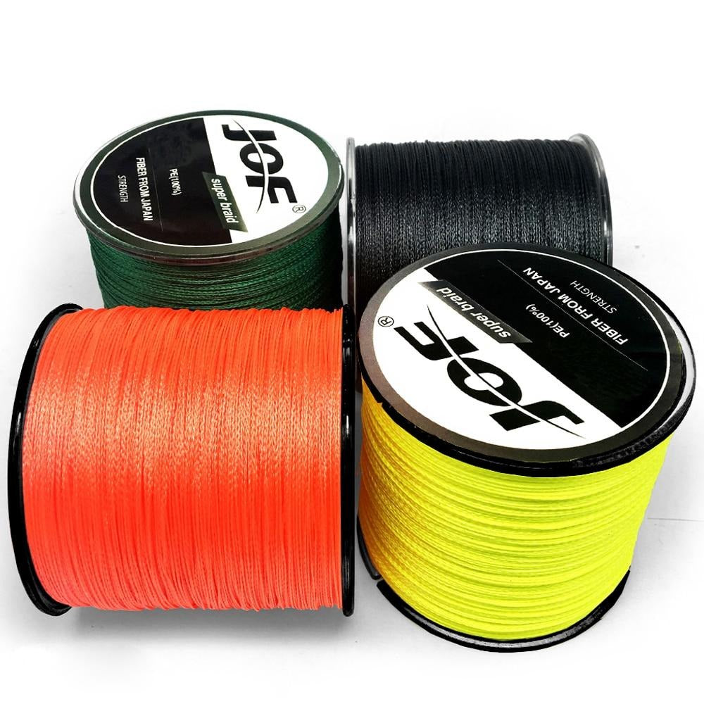 JOF 500M 300M 100M Multicolour PE Braided Wire 4 Strands Multifilament Japanese Fishing Line