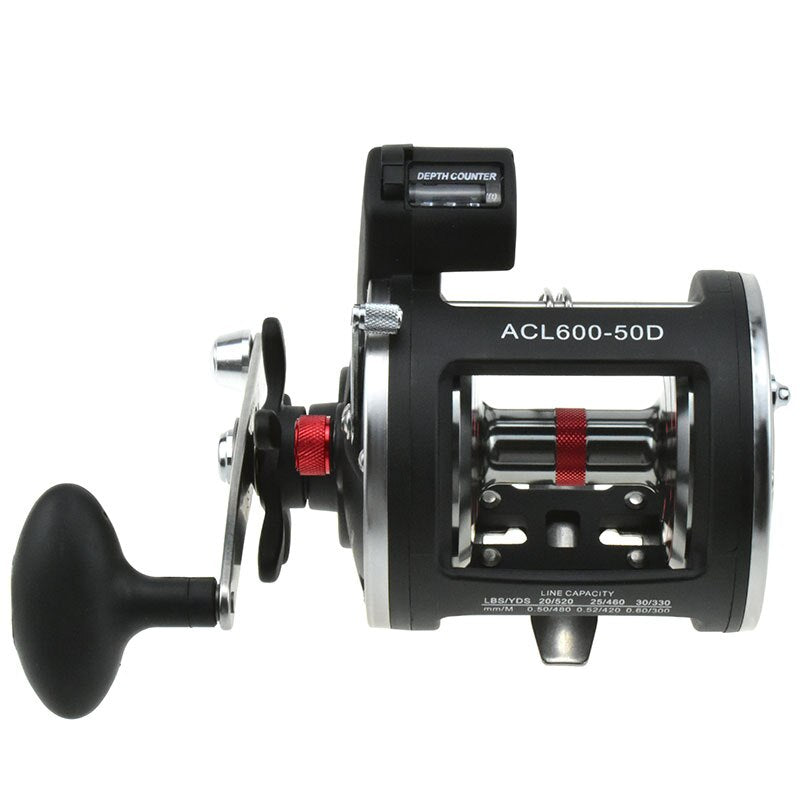 Jigging Reel Trolling Fishing Reel 12BB Bearings 3.8:1/5.2:1 Drag 30kg Freshwater/Saltwater Line Counter Drum Bait Casting Reels