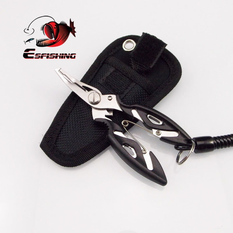KESFISHING Fishing Multifunctional Plier Camping Secure Pliers Clip Lip Grips Fishing Tools