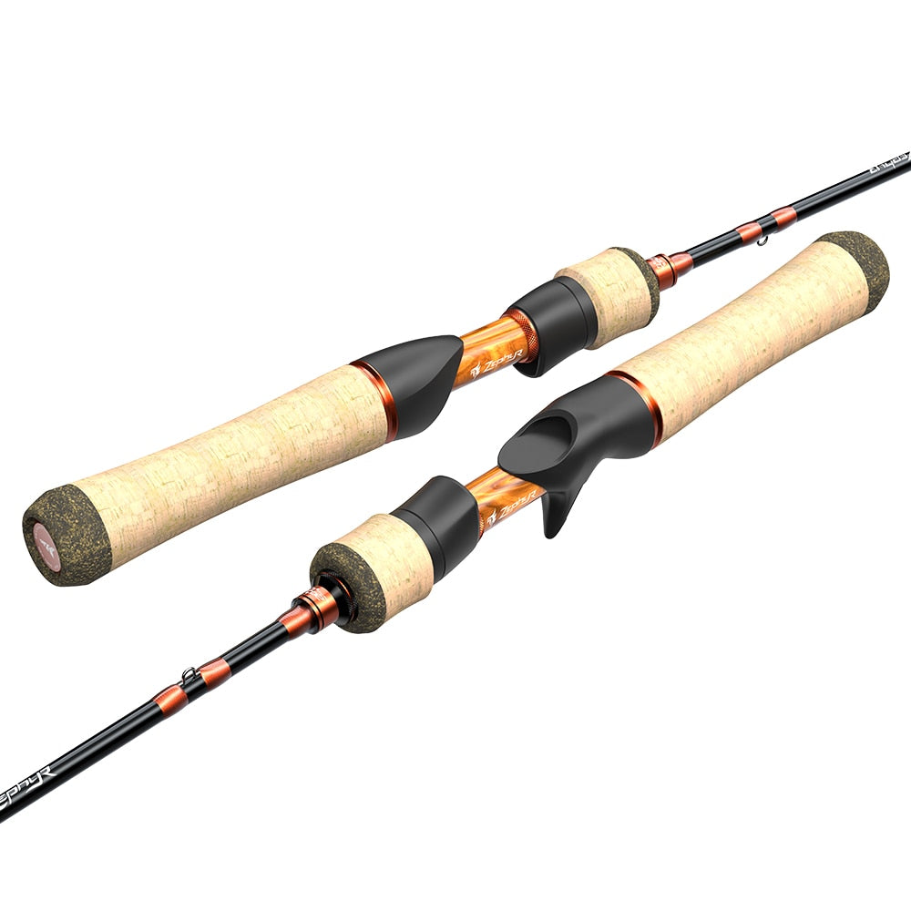 KastKing Zephyr UL Spinning Casting Fishing Rod - 2-Piece Carbon Fiber, 1.53-1.68m for Trout