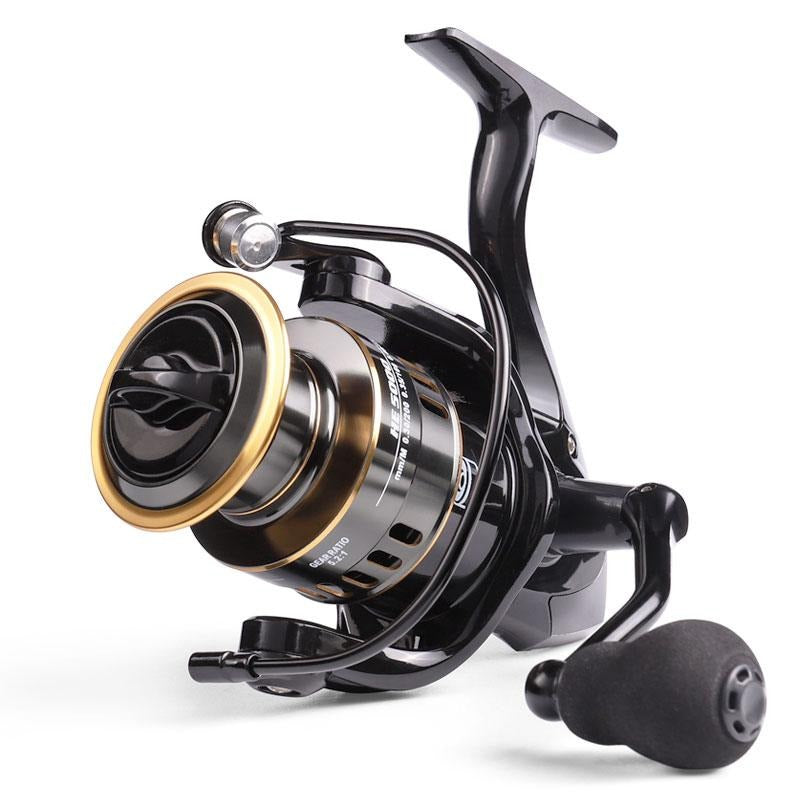 LINNHUE Fishing Reel HE1000-7000 Drag 10kg Reel Fishing 5.2:1 High Speed Metal Spool Spinning Reel Saltwater Reel carp рыбалка