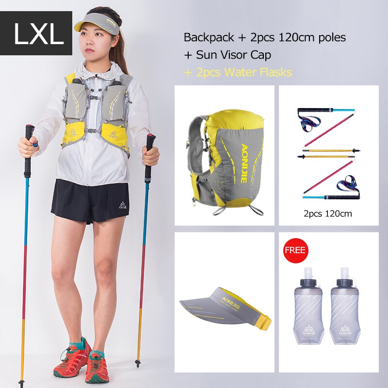 LXL Size Ultra Vest 18L Hydration Backpack Pack Bag Soft Water Bladder Flask For Trail Running
