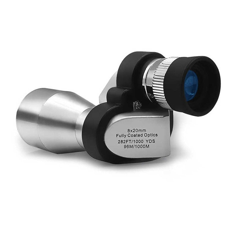 Mini 8X20mm Silver Monocular Scope for Camping Travelling Hiking Optical Monocular Telescope Green