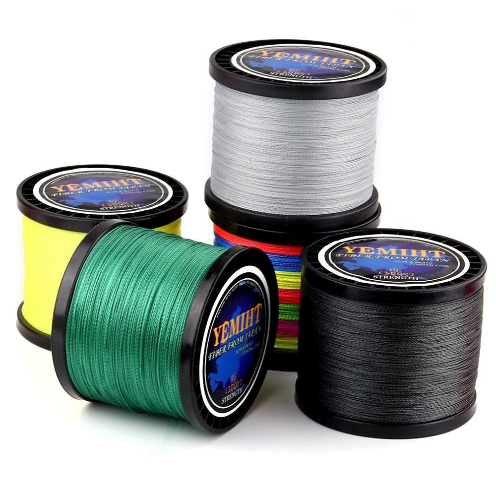 300M 500M 1000M Multicolour PE Braided Wire 4 Strands Multifilament Japanese Fishing Line