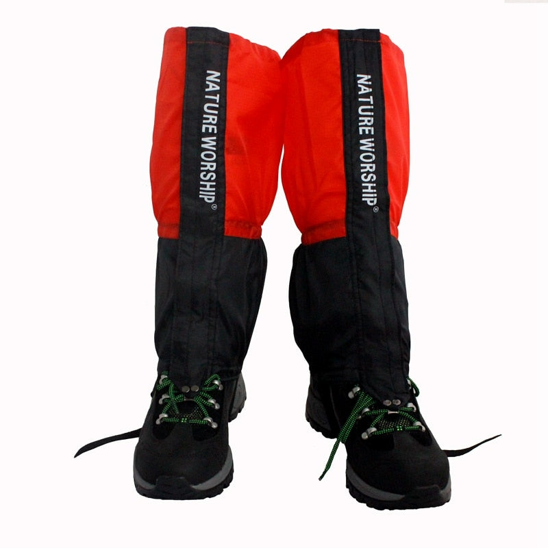 Natrure woship 1 Pair Waterproof Outdoor Hiking Walking Climbing Hunting Snow Legging Gaiters ski