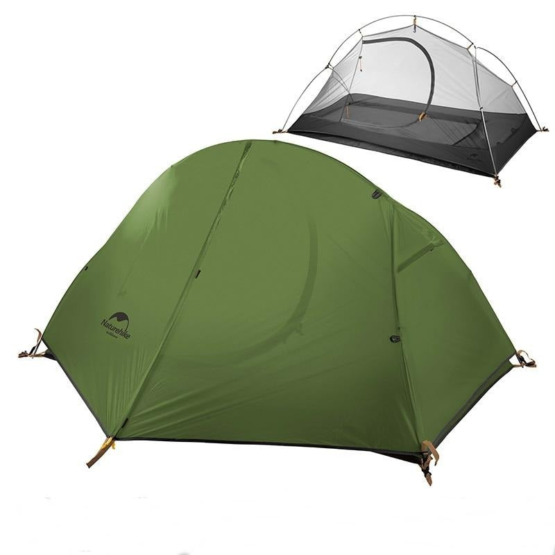 Naturehike Cycling Single Tents Waterproof 1 2 Person Backpacking Trekking Mountain PU4000 Camping