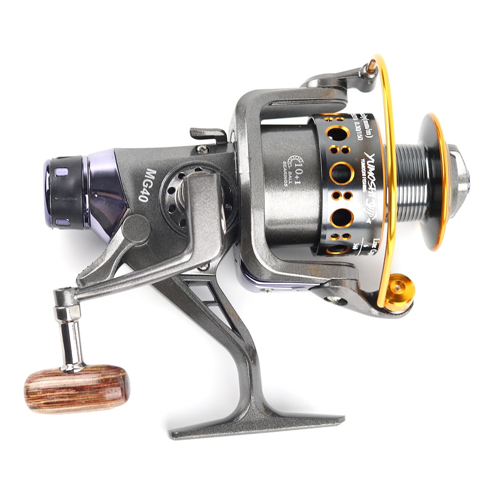 Double Brake Design Fishing Reel Super Strong Carp Fishing Feeder Spinning Reel Spinning wheel