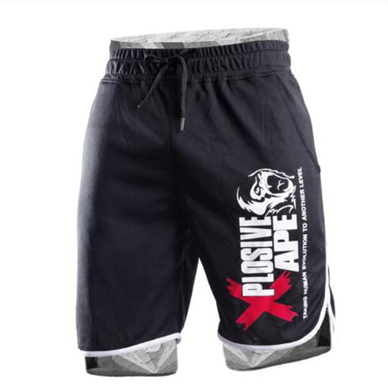 New Fashion Men Sporting Beaching Shorts Trousers Cotton Bodybuilding Sweatpants Fitness Short