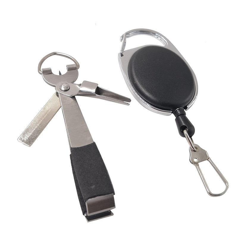 OUTKIT Fishing Stainless Steel Nipper Line Cutter Clipper Hook Eye Cleaner Quick Knot Tools Hook Sharpener Fly Tying Tool Tackle