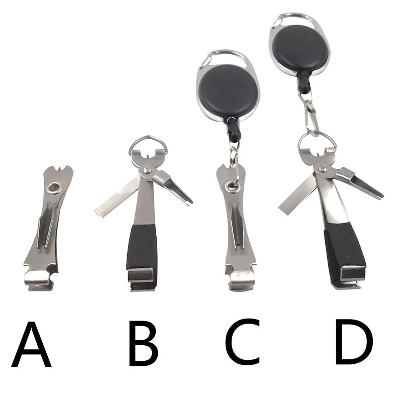 OUTKIT Fishing Stainless Steel Nipper Line Cutter Clipper Hook Eye Cleaner Quick Knot Tools Hook Sharpener Fly Tying Tool Tackle