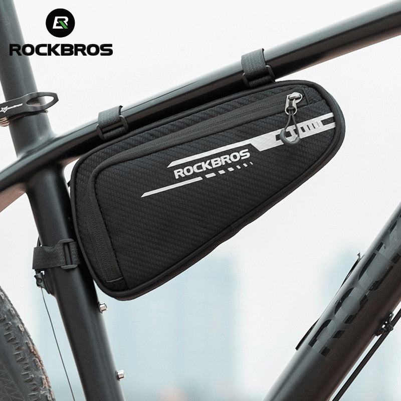 1.2LBicycle Bag Side Pockets Twill ToxturoTube Triangle Bag Ride Without Touch Lengs Reflective Bag