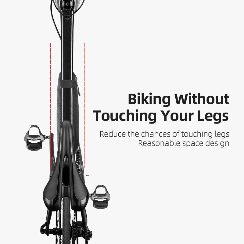 1.2L Bicycle Bag Side Pockets Twill ToxturoTube Triangle Bag Ride Without Touch Lengs Reflective Bag
