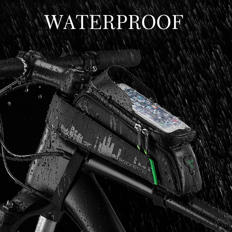 Bike Bag Front Phone Bicycle Bag For Bicycle Tube Waterproof Touch Screen Saddle Package For 5.8 /6 Bike Accessories