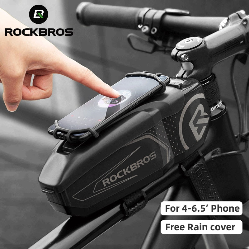 Rainproof Bike Bag For 4-6.5' Front Phone Bag Special PC Hard Shell