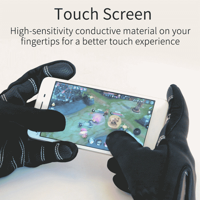 Touch Screen Bike Gloves Winter Thermal Windproof Full Finger Cycling Glove Anti-slip Bicycle Gloves