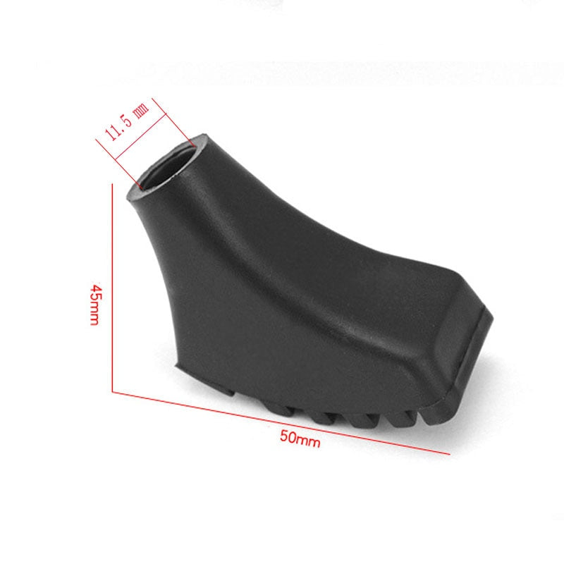 Replaceable antiskid Rubber Tips Shoe Shape Trekking Pole Hiking Poles Walking Sticks