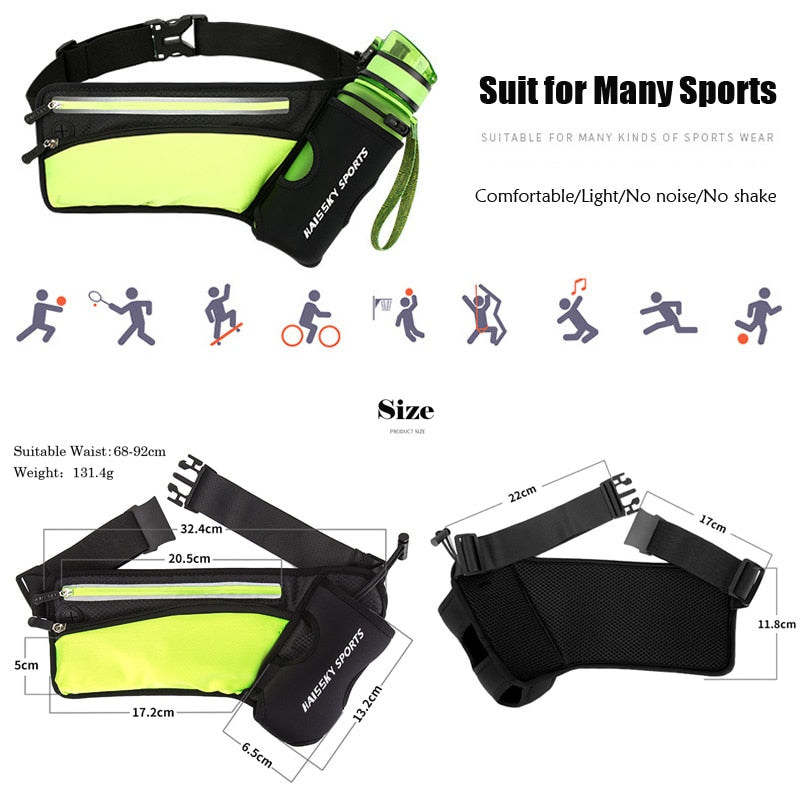 Running Marathon Waist Bag Sports Climbing Hiking Racing Gym Fitness Lightweight Hydration Belt