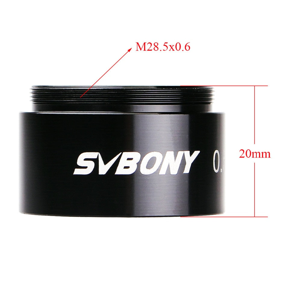 1.25" 0.5X Focal Reducer M28.5*0.6 Barlow Lens for Astronomy Monocular Binoculars Telescope Eyepiece
