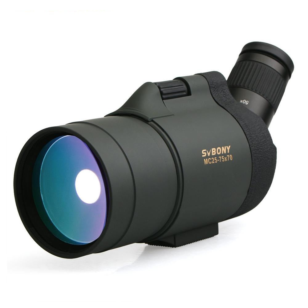 25-75x70 Spotting Scope SV41 Monocular Telescope Refraction Zoom Optics BAK4 Prism