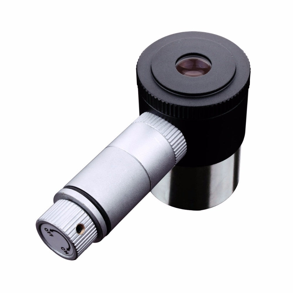 Reticle Eyepiece 1.25 inches Illuminated Eyepiece 12.5mm Double-line Crosshair LED Illuminator