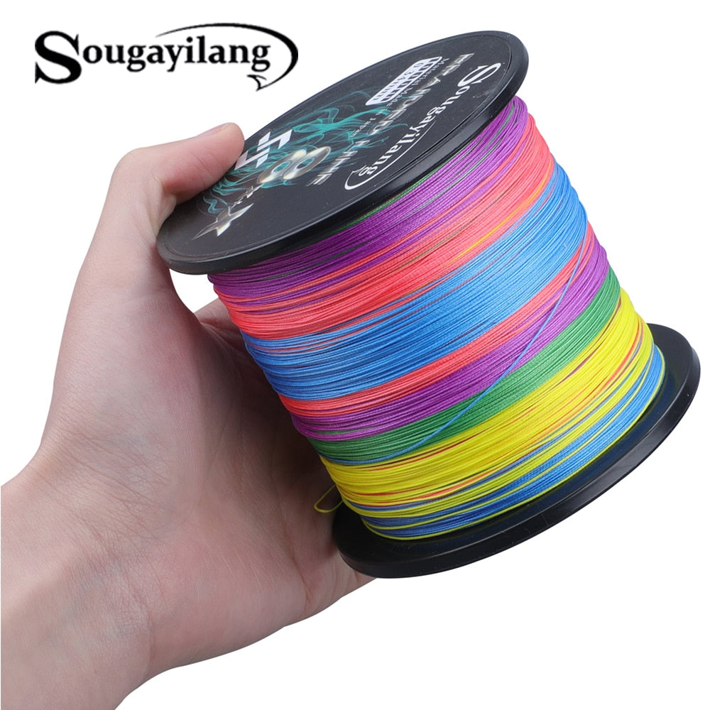 Sougayilang 8x+x 9 Strands Braided PE Fishing Line 300M 500M 1000M Strong Fishing Line Multifilament