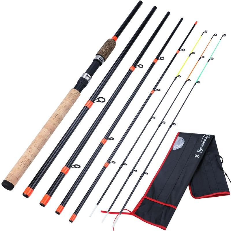 Sougayilang High Quality Cork Handle Feeder Spinning Fishing Rod 3.0M L M H Power Travel Rod De Pesca Carp Feeder Pole