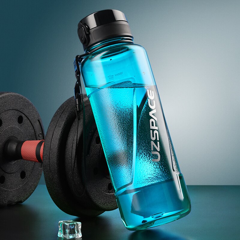 Sport Water Bottles 1000ml 1.5L High-quality Plastic Portable Leakproof Anti-fall Shaker Men