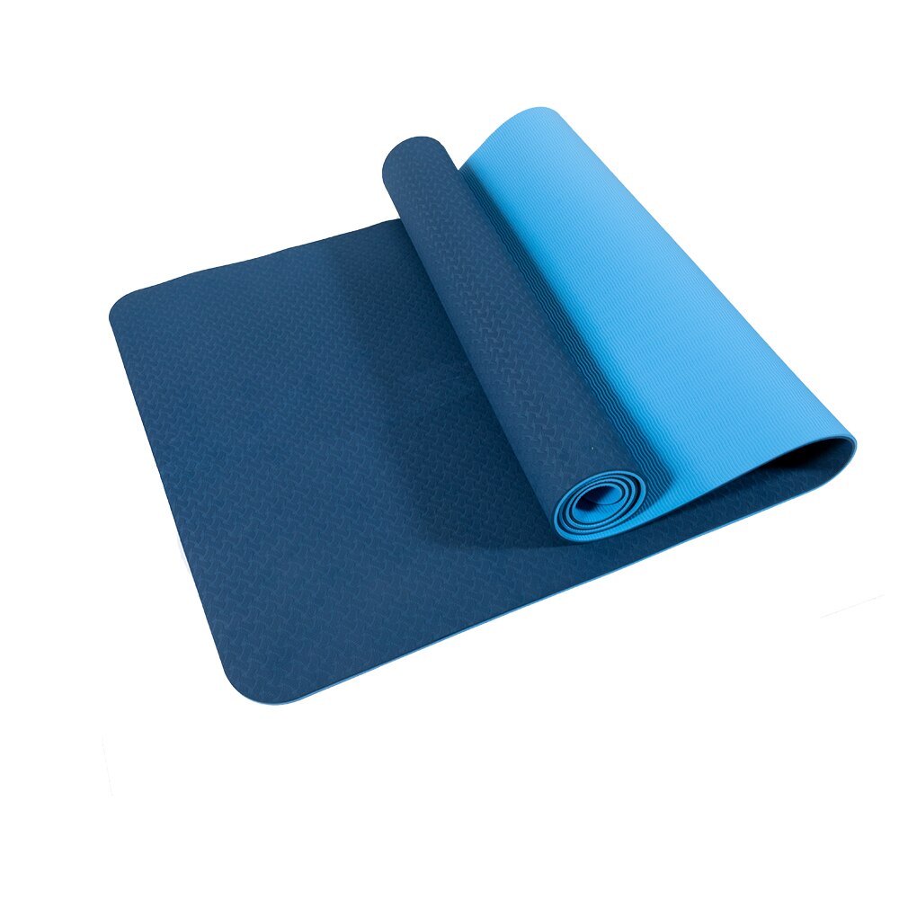 TPE Yoga Mat Anti-skid Sports Fitness Mat 6MM Thick EVA Comfort Foam Yoga Mat