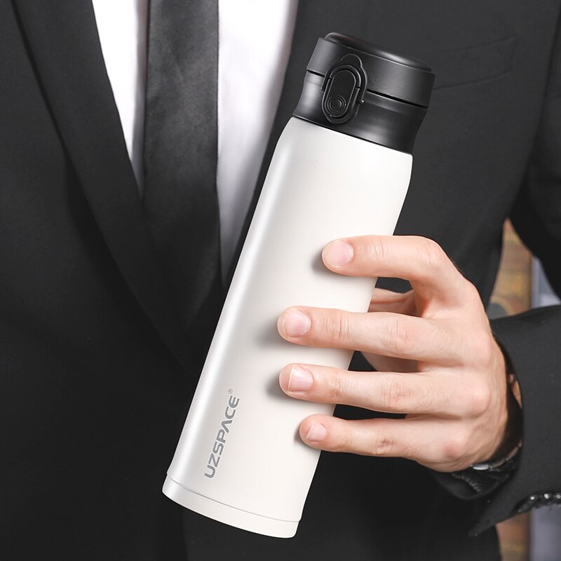 Business Sport Water Bottle Vacuum Flask Stainless Steel Thermos Direct Drink Leakproof