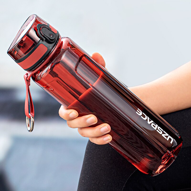 Water Bottle 500/1000ml Portable Leakproof Shaker Drinking Bottle Eco Friendly
