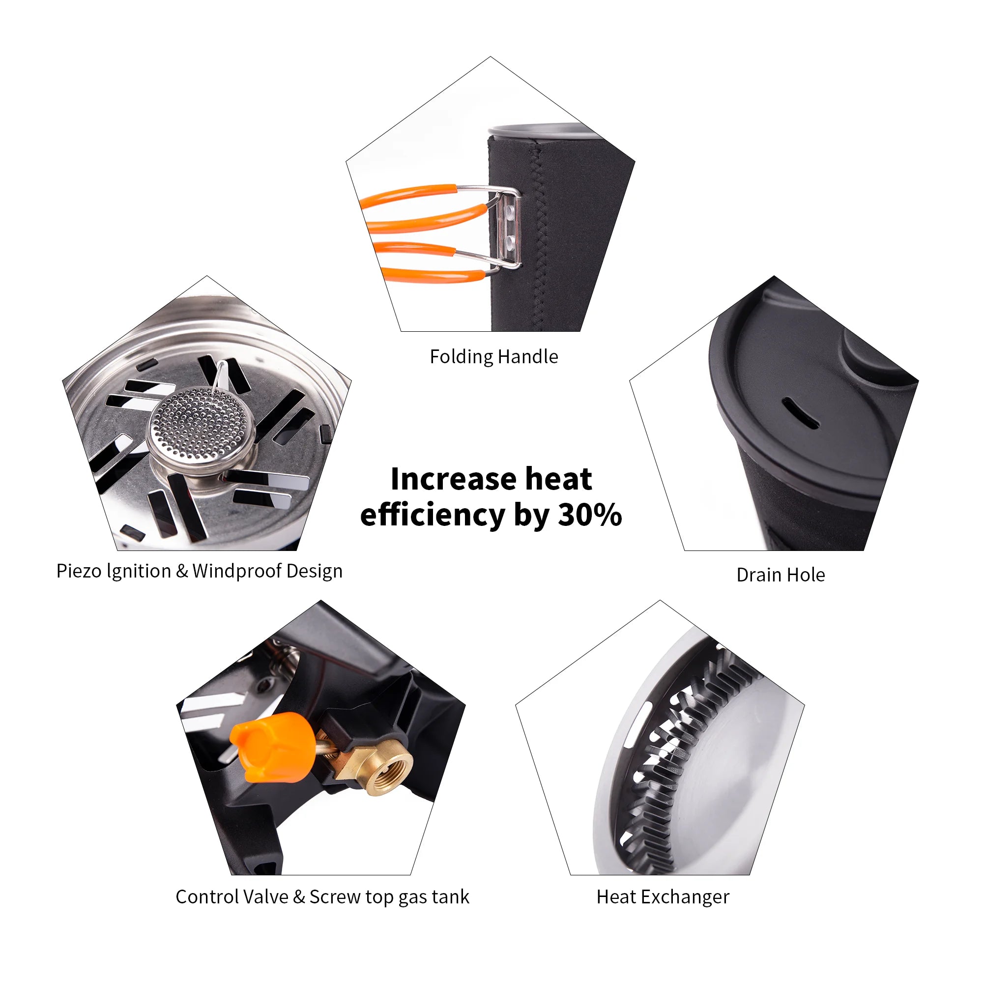 Fire Maple Star X1 Camping Stove with Stove Heat Exchanger Pot Bowl Portable Gas Burners FMS-X1