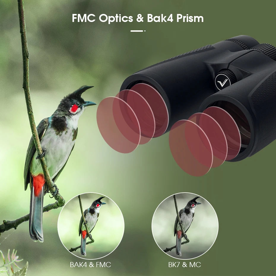SV202 ED Glass Binoculars 8x32 / 8x42 / 10x42 / 10x50 IPX7 Waterproof BAK4