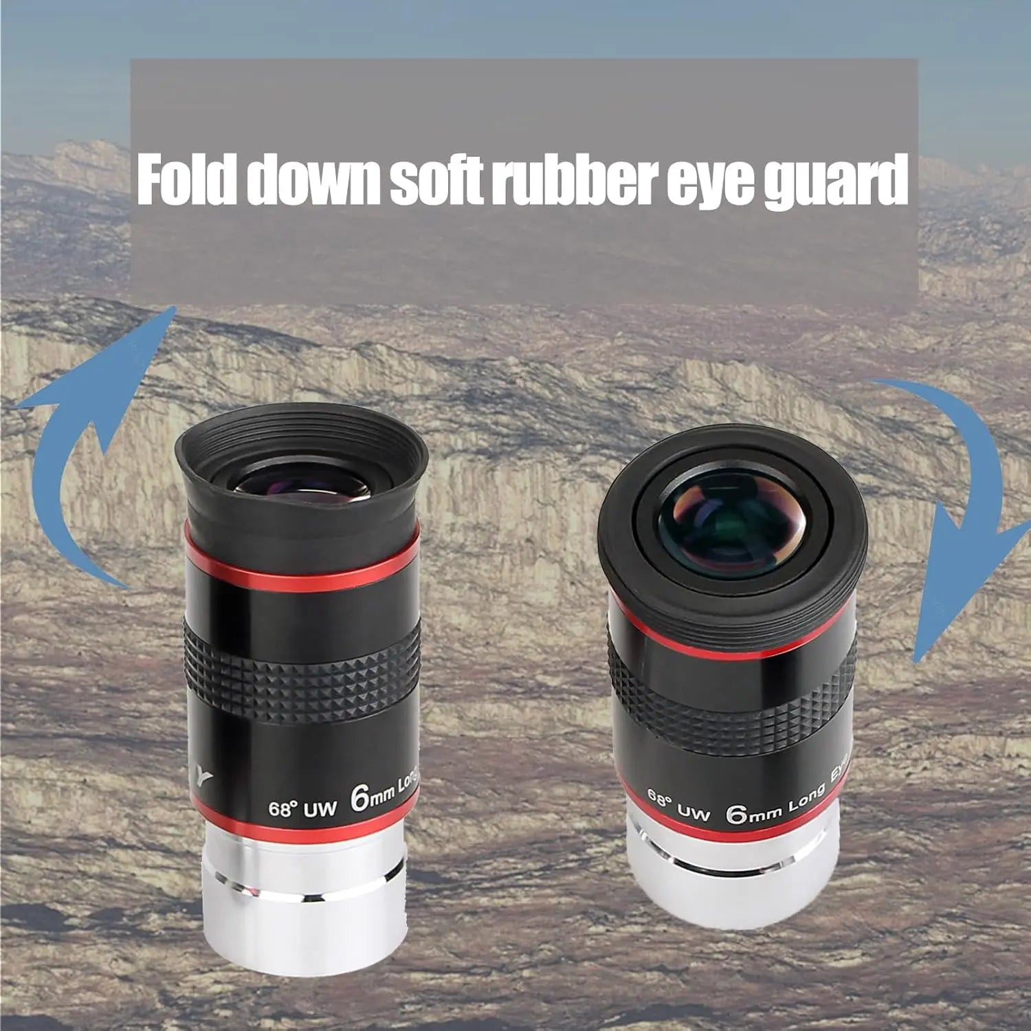 SVBONY 1.25" UWA Eyepiece Set – 68° Wide-Angle 6/9/15/20mm Fully Multi-Coated Telescope Lenses