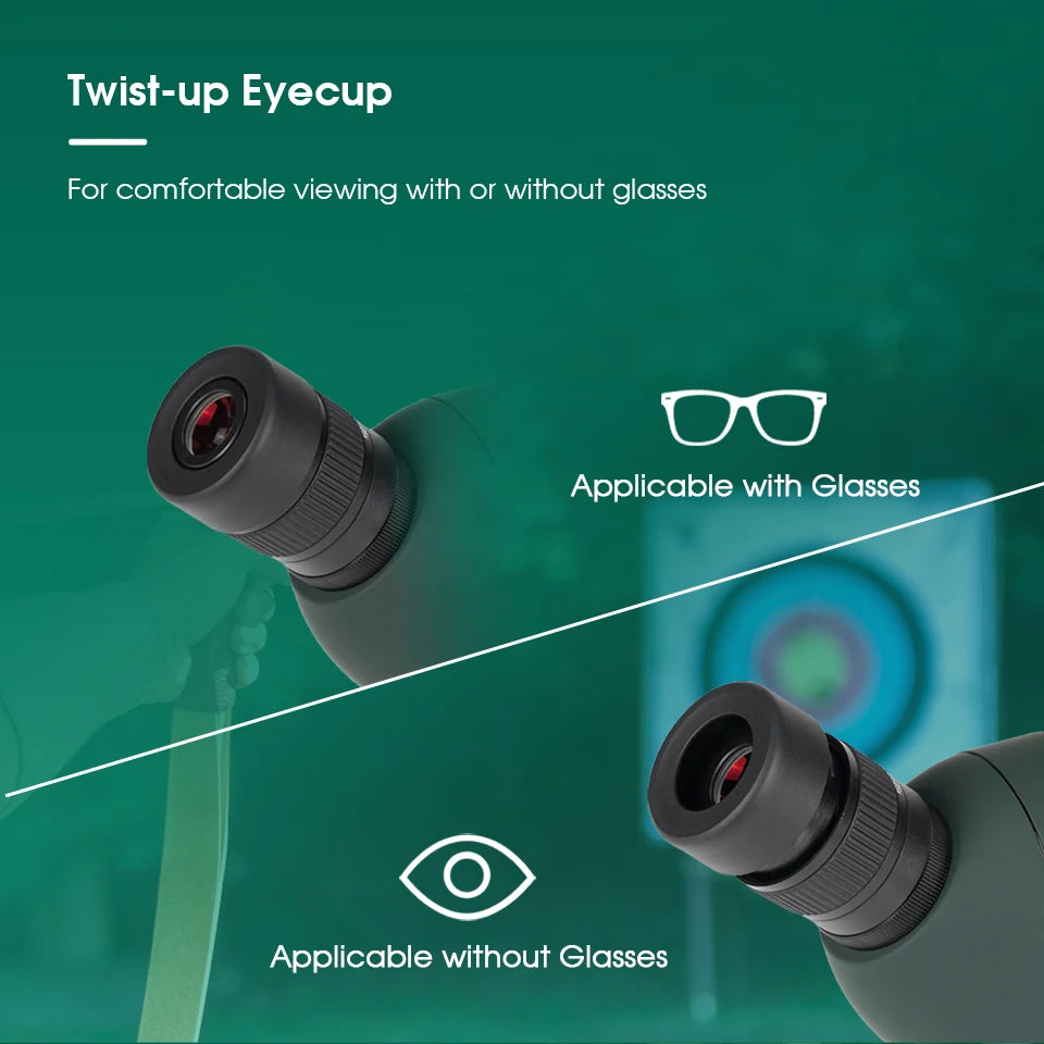 SVBONY SV28 Spotting Scope – 25-75x FMC BAK4 Zoom Telescope with Tripod for Birdwatching & Shooting