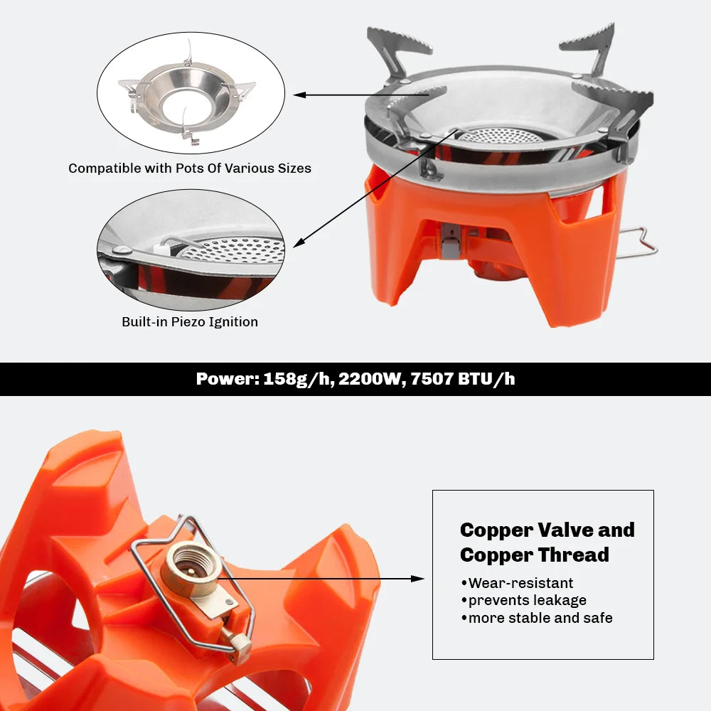 Fire-Maple X2 Portable Gas Cooking System for Camping & Hiking (FMS-X2)