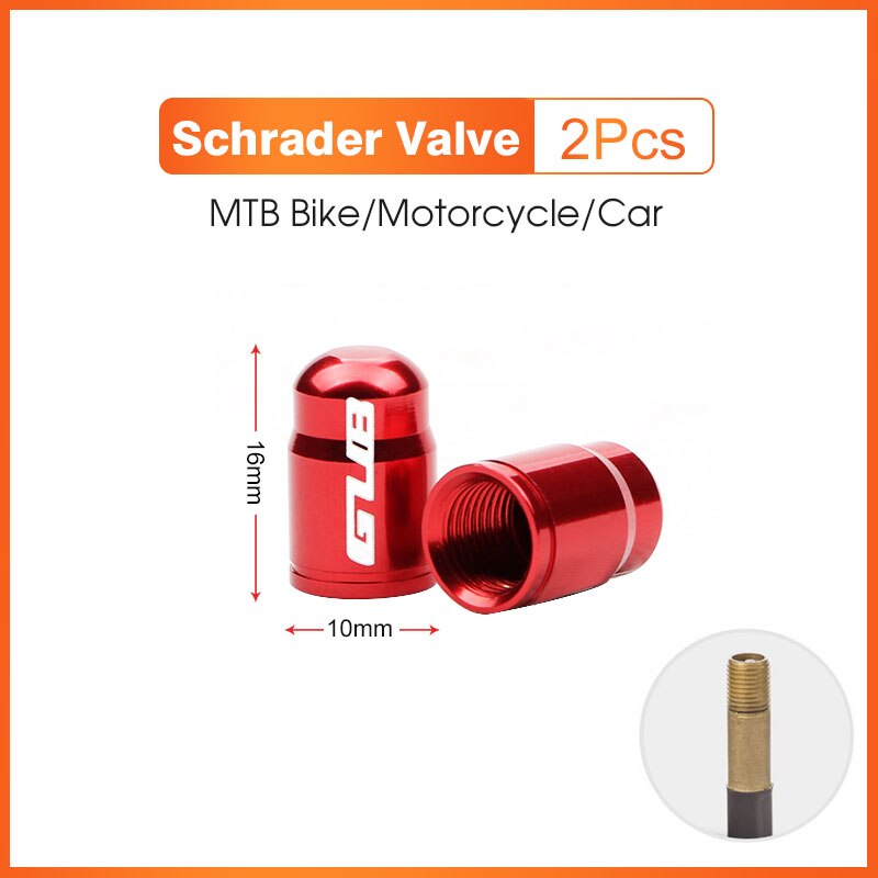 2pcs Aluminum Bicycle Tire Valve Cap Ultralight Mountain Road Bike Tyre Cap Schrader/Presta Tire