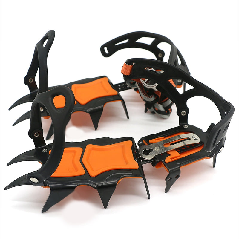 Crampons Manganese Steel Climbing Gear Snow Ice Anti-Skid Climbing Shoe Grippers Crampon Traction