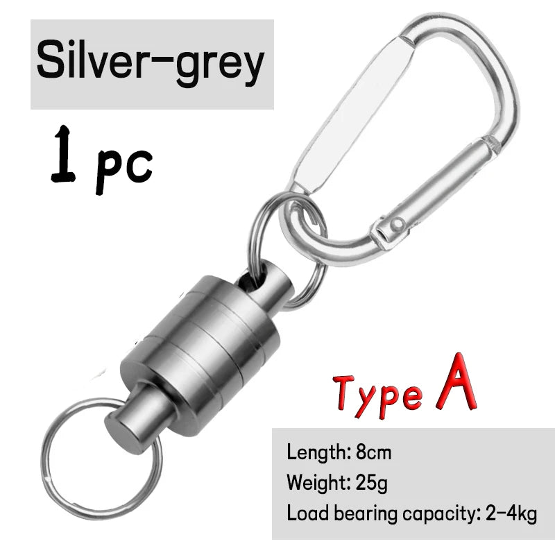JIGEECARP Magnetic Quick Release Clip Carabiner Fishing Lanyard Keychain Hook