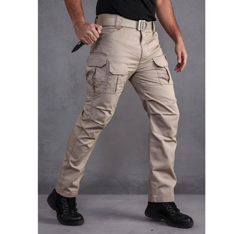 Men's Multi-pocket Ripstop Water Resistant Camo Trousers Outdoor Hunting, Climbing, Tactical Pants